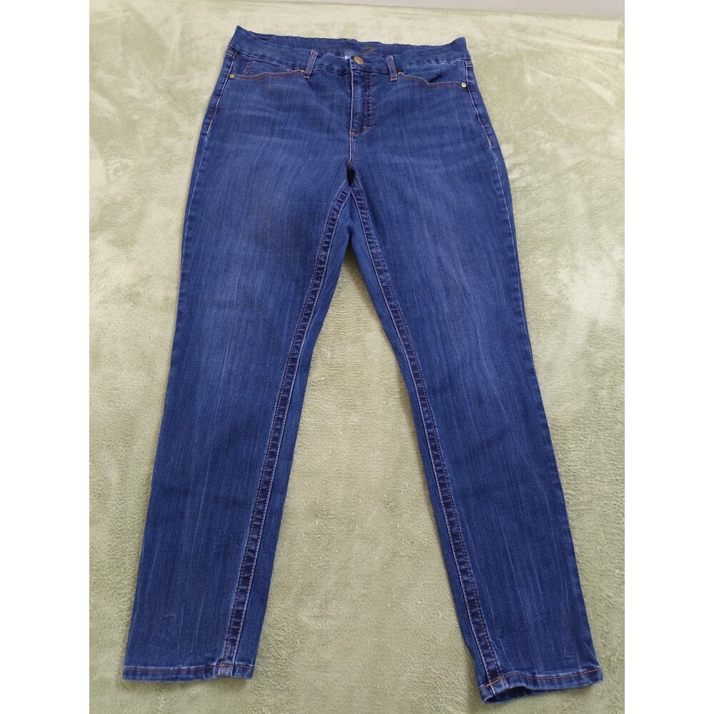 Seven 7 Jeans Women's 16 Denim Slim Straight Jean Stretch High-Rise